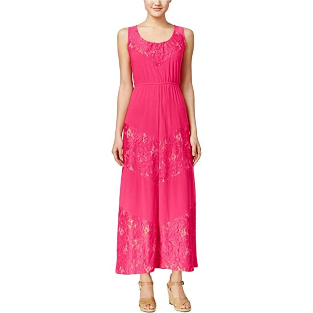 NY Collection Women's Solid Sleeveless Maxi Dress